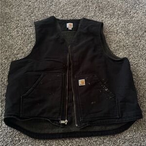 Carhartt Black Sherpa-Lined Vest
